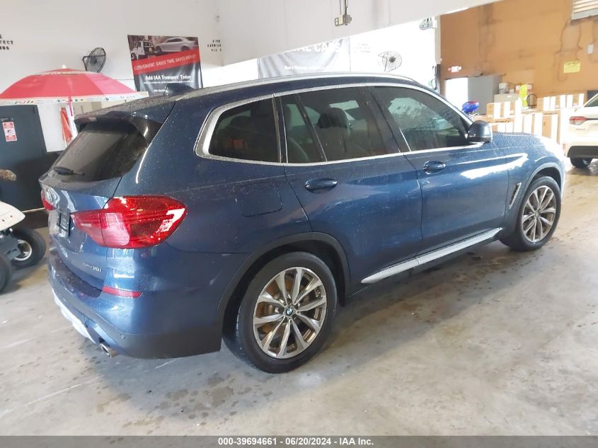 2019 BMW X3 Sdrive30I VIN: 5UXTR7C51KLE98862 Lot: 39694661