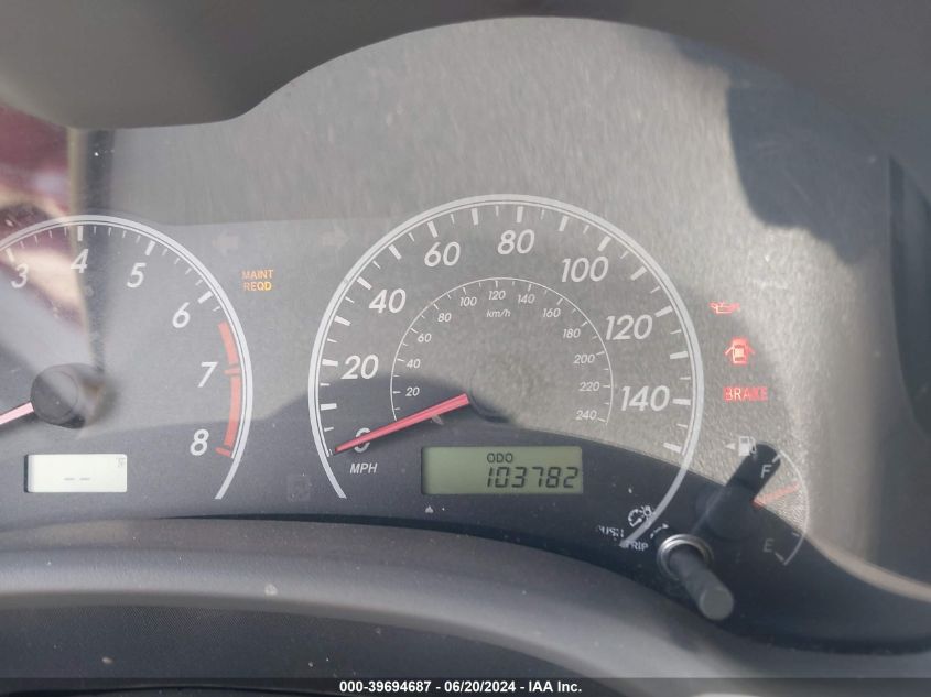 2010 Toyota Corolla Le VIN: 2T1BU4EE7AC483874 Lot: 39694687