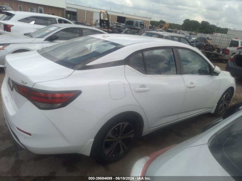 2021 Nissan Sentra Sv Xtronic Cvt VIN: 3N1AB8CV1MY243917 Lot: 39694699