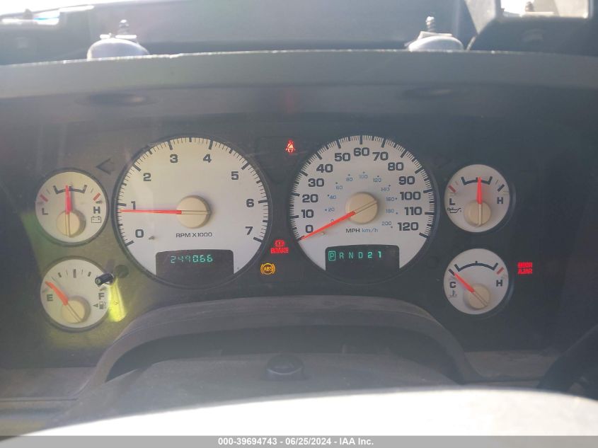 2003 Dodge Ram 1500 Slt/Laramie/St VIN: 1D7HA18D73S253120 Lot: 39694743