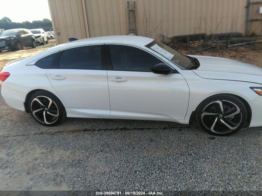 2022 Honda Accord Sport Se VIN: 1HGCV1F40NA086458 Lot: 39694791