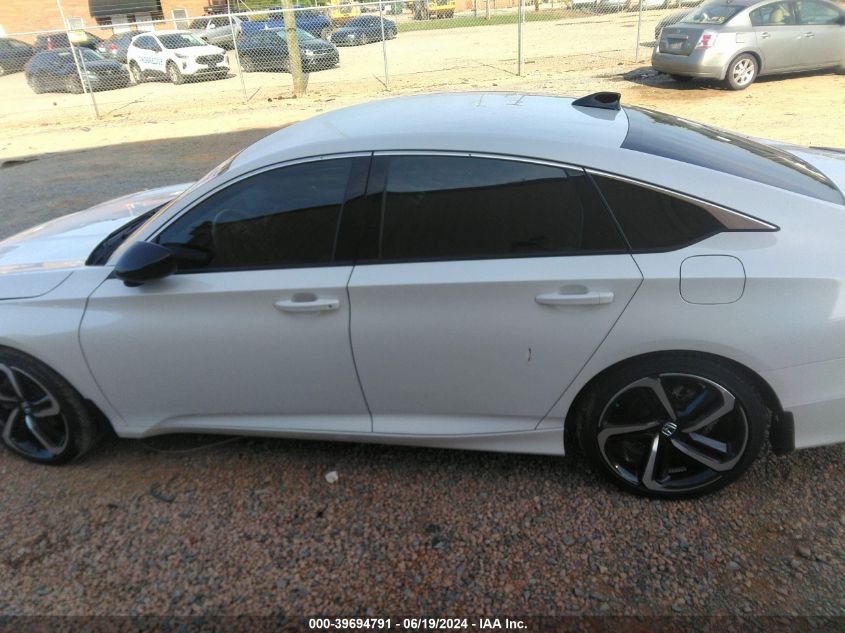 2022 Honda Accord Sport Se VIN: 1HGCV1F40NA086458 Lot: 39694791
