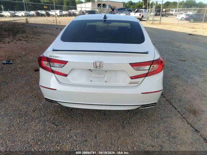 2022 Honda Accord Sport Se VIN: 1HGCV1F40NA086458 Lot: 39694791