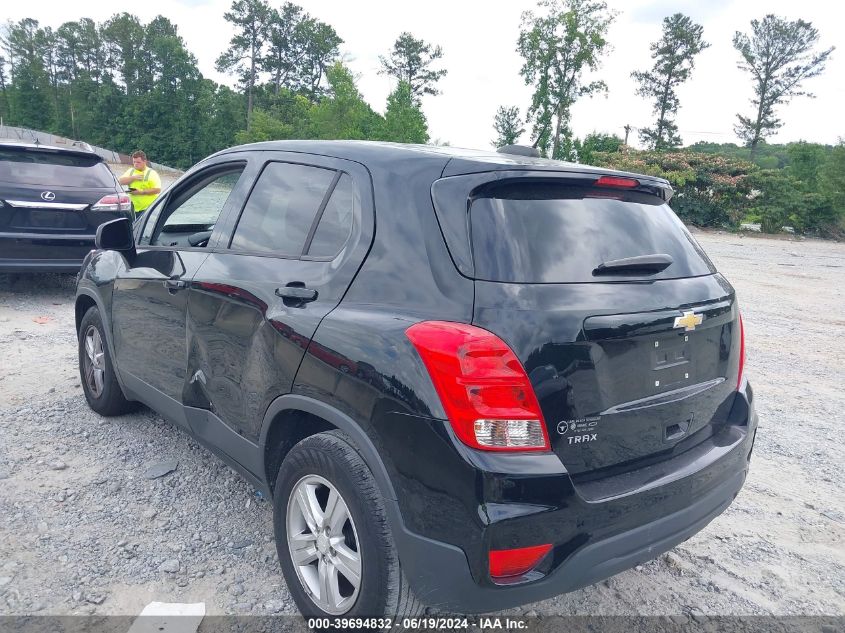 2020 Chevrolet Trax Fwd Ls VIN: 3GNCJKSB1LL159984 Lot: 39694832