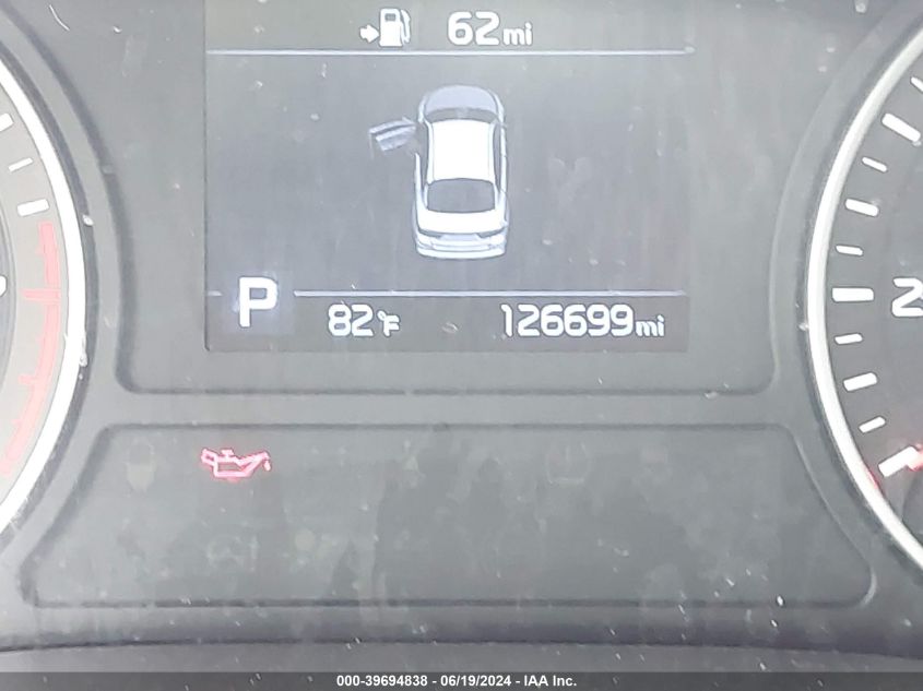 2019 Kia Optima S VIN: 5XXGT4L33KG289282 Lot: 39694838