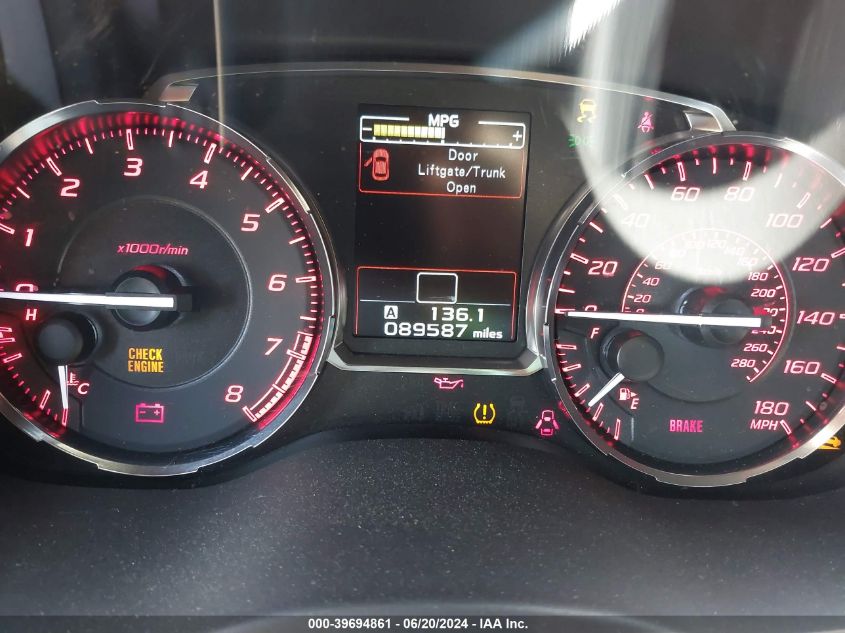 2017 SUBARU WRX - JF1VA1B64H9804079
