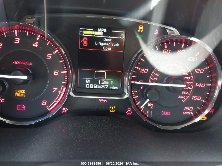 2017 SUBARU WRX - JF1VA1B64H9804079