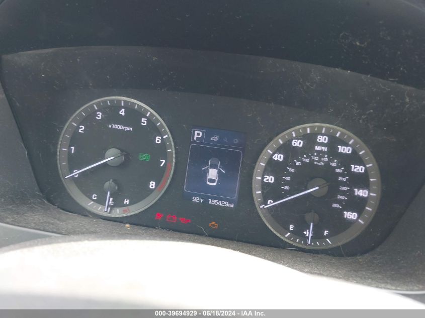 2015 Hyundai Sonata Se VIN: 5NPE24AF1FH001809 Lot: 39694929