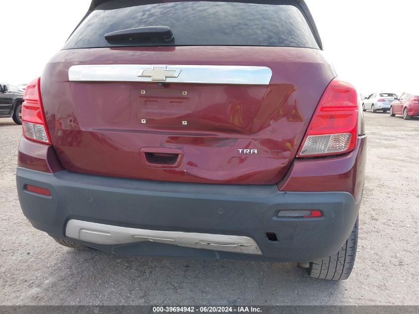 2016 Chevrolet Trax Ltz VIN: 3GNCJMSBXGL265495 Lot: 39694942