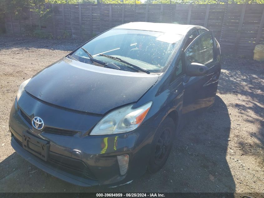 VIN JTDKN3DU4D5648393 2013 TOYOTA PRIUS no.2