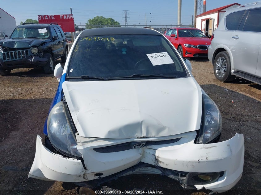 2007 Honda Fit S VIN: JHMGD376X7S059066 Lot: 39695013