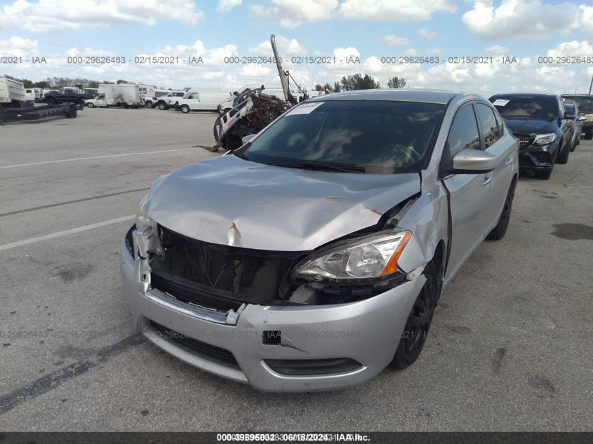 2015 Nissan Sentra Sv VIN: 3N1AB7AP3FY286754 Lot: 39695032