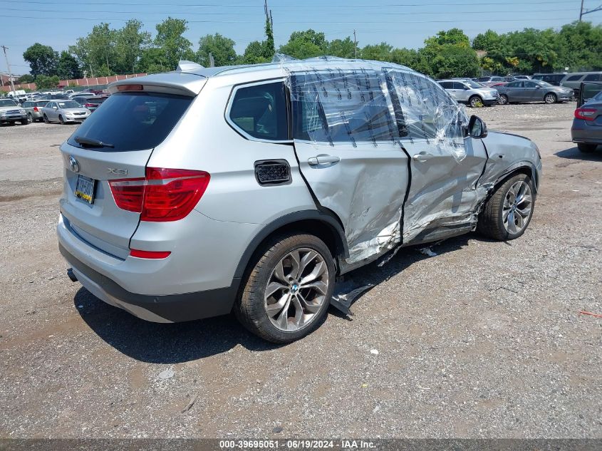 2016 BMW X3 XDRIVE28I - 5UXWX9C58G0D69007