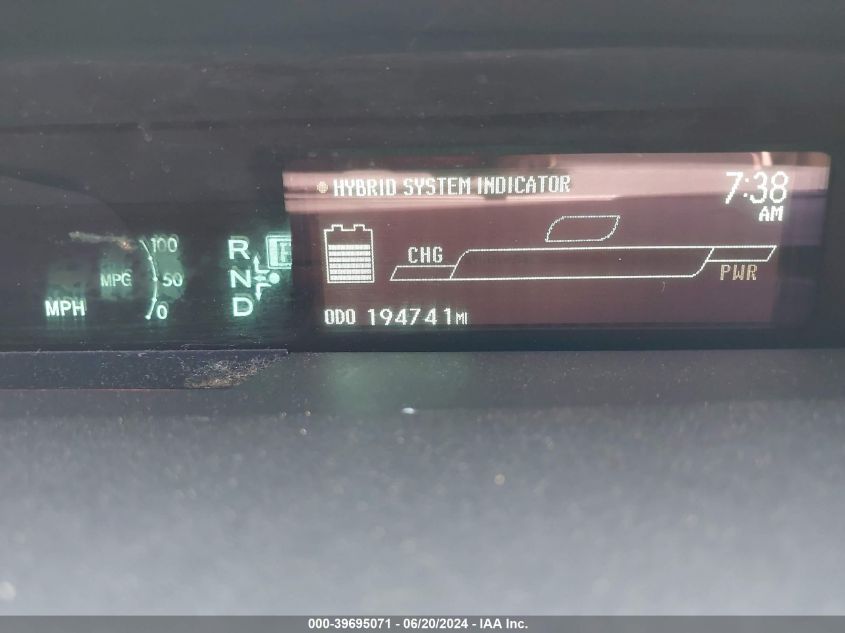 2010 Toyota Prius Ii VIN: JTDKN3DU6A5191470 Lot: 39695071