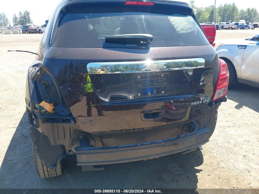 2015 Chevrolet Trax Ltz VIN: KL7CJNSB9FB244827 Lot: 39695110