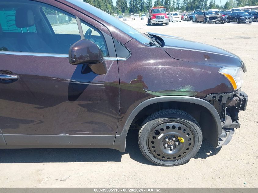 2015 Chevrolet Trax Ltz VIN: KL7CJNSB9FB244827 Lot: 39695110