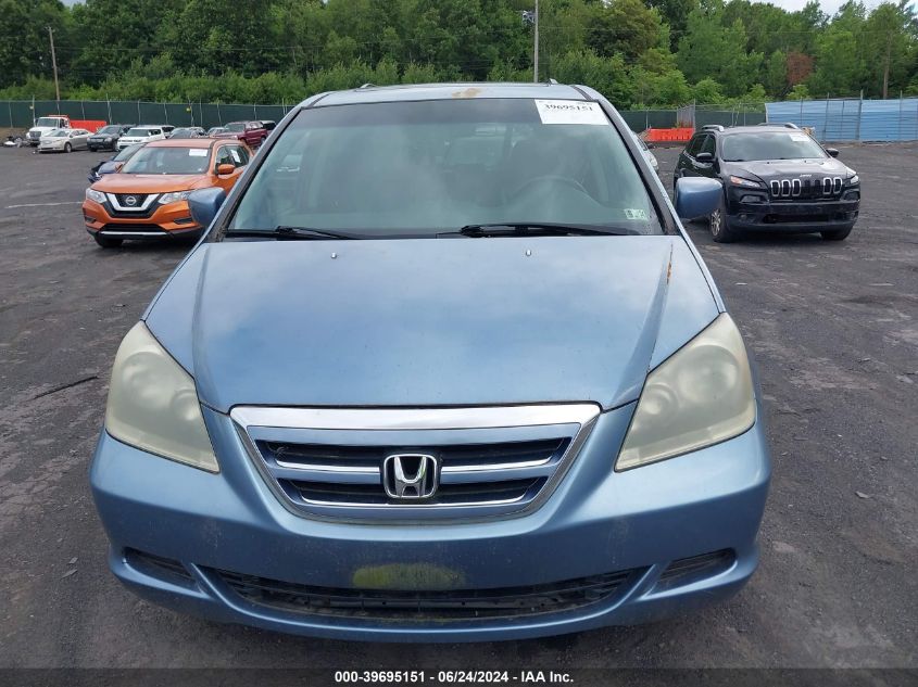 2006 Honda Odyssey Ex-L VIN: 5FNRL38716BB05483 Lot: 39695151