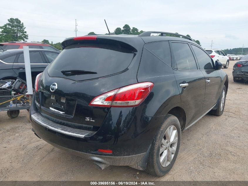 2011 Nissan Murano Sl VIN: JN8AZ1MU0BW061799 Lot: 39695156