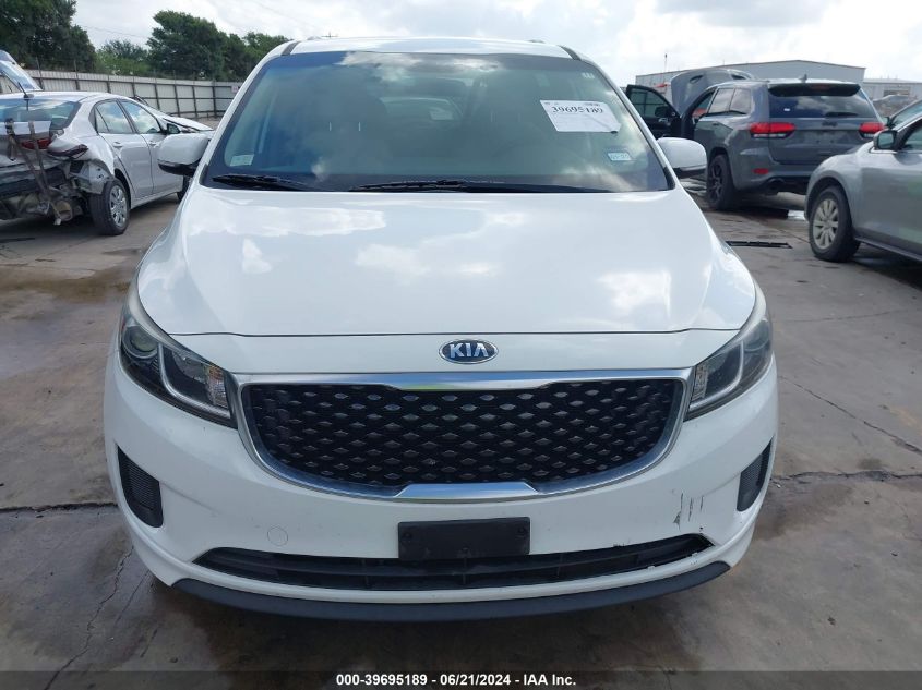 2016 Kia Sedona Lx VIN: KNDMB5C11G6185812 Lot: 39695189