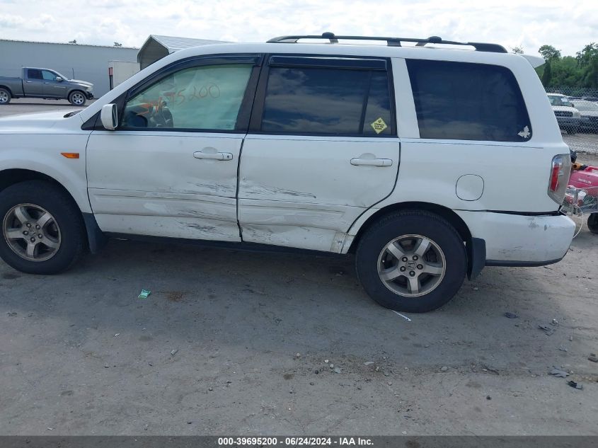 2008 Honda Pilot Ex-L VIN: 5FNYF18538B029559 Lot: 39695200