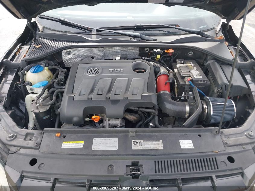 2012 Volkswagen Passat 2.0L Tdi Se VIN: 1VWBN7A35CC074607 Lot: 39695207