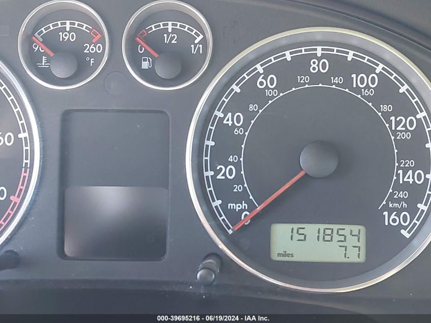 2003 Volkswagen Passat Glx VIN: WVWWH63B53E304127 Lot: 39695216