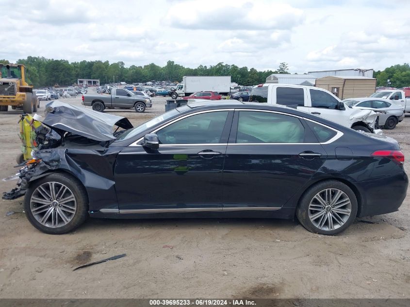 2018 Genesis G80 3.8 VIN: KMHGN4JE1JU232162 Lot: 39695233