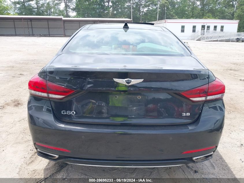 2018 Genesis G80 3.8 VIN: KMHGN4JE1JU232162 Lot: 39695233