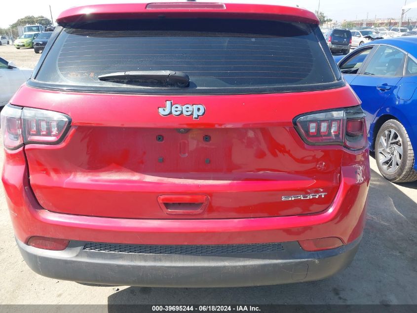 2019 Jeep Compass Sport Fwd VIN: 3C4NJCABXKT616461 Lot: 39695244