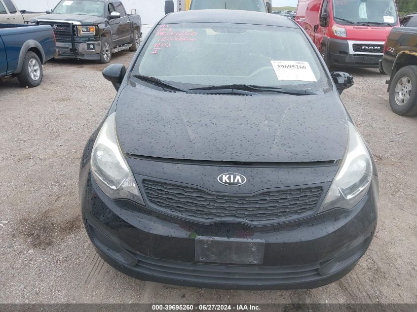 2013 Kia Rio Lx VIN: KNADM4A30D6243832 Lot: 39695260