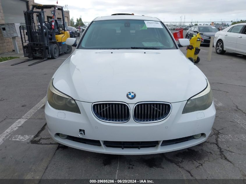 2007 BMW 525I VIN: WBANE53507CK92055 Lot: 39695286