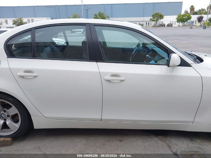 2007 BMW 525I VIN: WBANE53507CK92055 Lot: 39695286