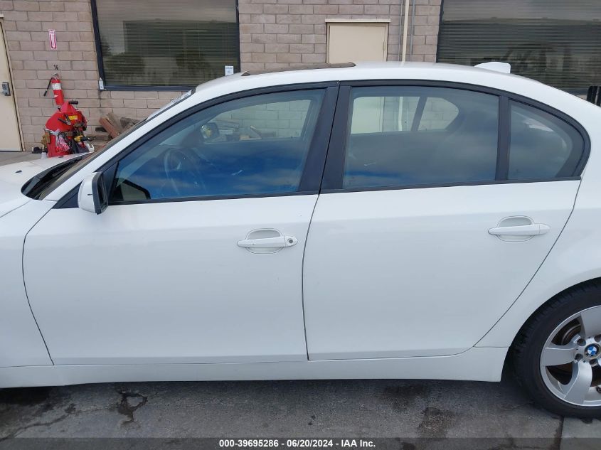 2007 BMW 525I VIN: WBANE53507CK92055 Lot: 39695286