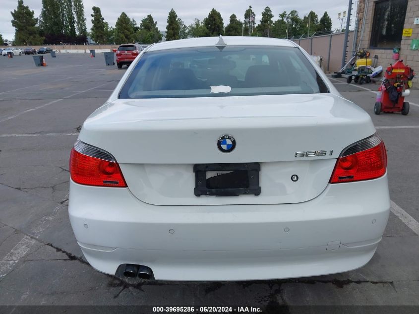 2007 BMW 525I VIN: WBANE53507CK92055 Lot: 39695286
