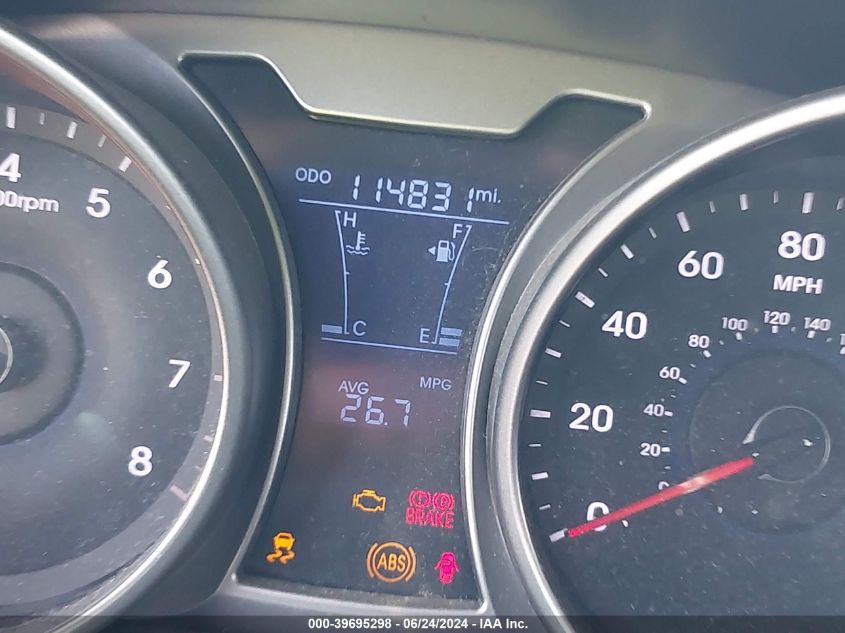 2014 Hyundai Veloster Base W/Red VIN: KMHTC6AD1EU184420 Lot: 39695298