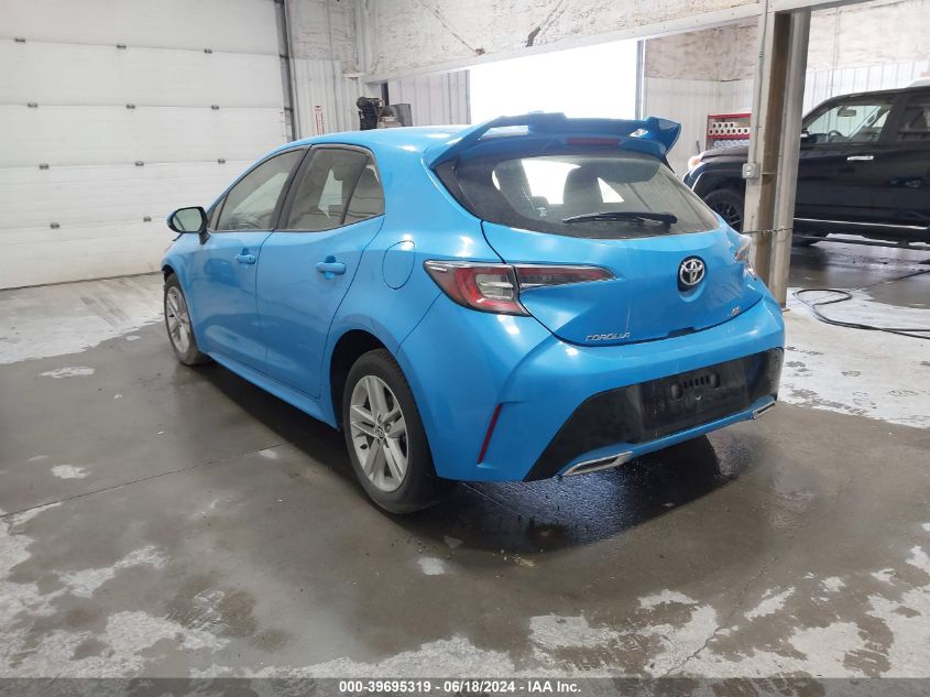 2019 Toyota Corolla Se VIN: JTNK4RBE8K3050152 Lot: 39695319