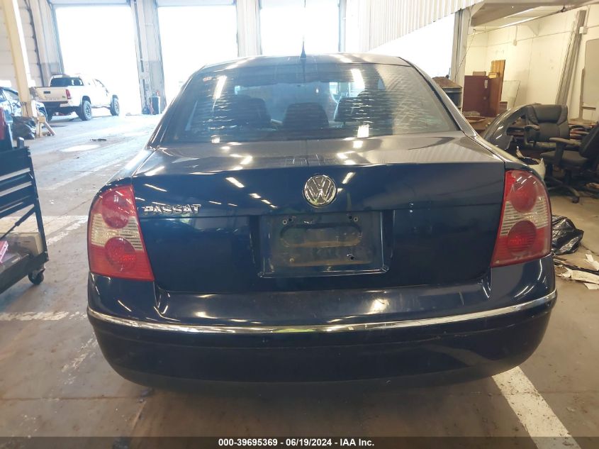 2005 Volkswagen Passat Gls 1.8T VIN: WVWAD63B65E062845 Lot: 39695369