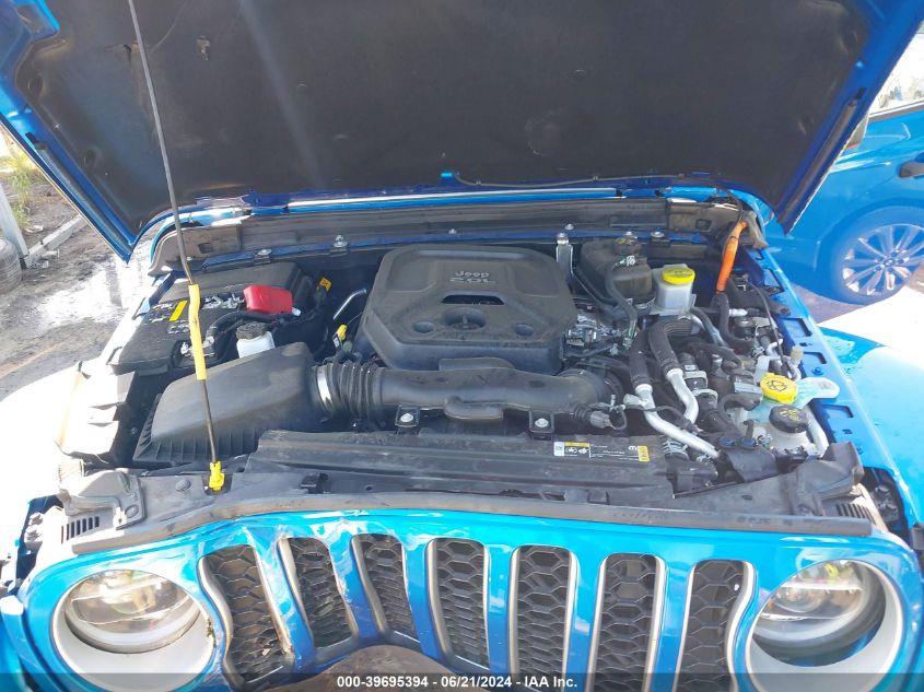 2021 Jeep Wrangler Unlimited Sahara 4Xe VIN: 1C4JJXP64MW682520 Lot: 39695394