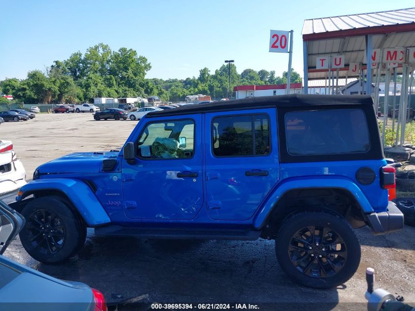 2021 Jeep Wrangler Unlimited Sahara 4Xe VIN: 1C4JJXP64MW682520 Lot: 39695394