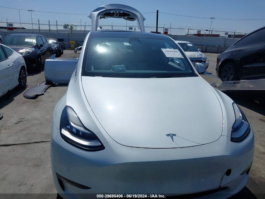 2021 Tesla Model Y Long Range Dual Motor All-Wheel Drive VIN: 5YJYGDEE9MF096759 Lot: 39695406