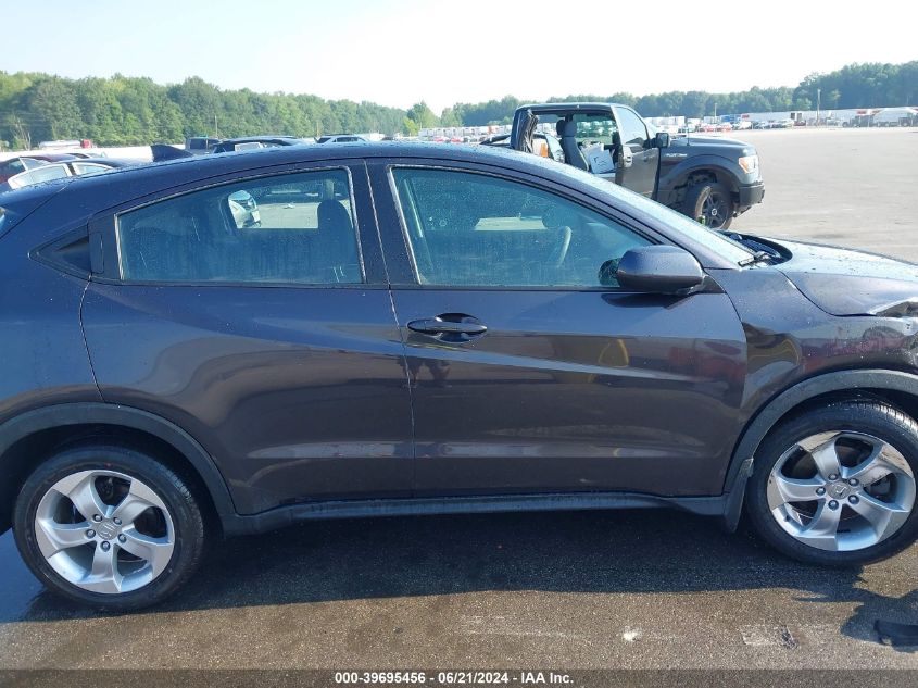 2016 Honda Hr-V Lx VIN: 3CZRU6H3XGM727158 Lot: 39695456