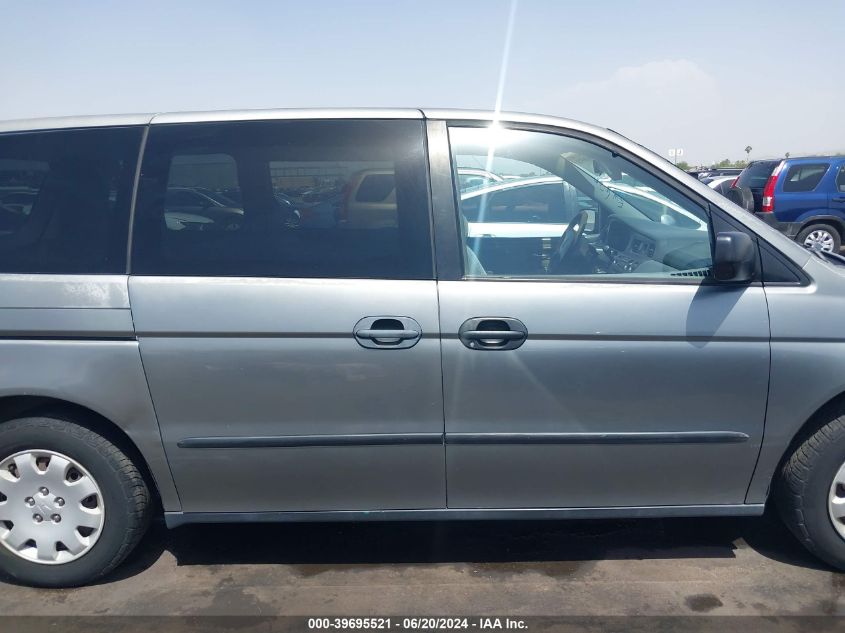 2000 Honda Odyssey Lx VIN: 2HKRL1852YH545975 Lot: 39695521