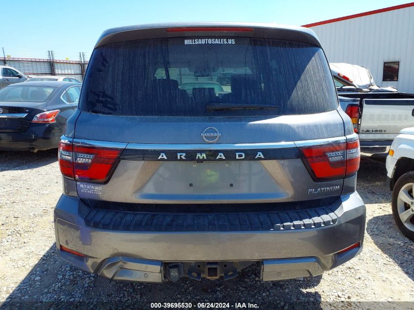 2021 Nissan Armada Platinum 4Wd VIN: JN8AY2CD8M9661434 Lot: 39695530