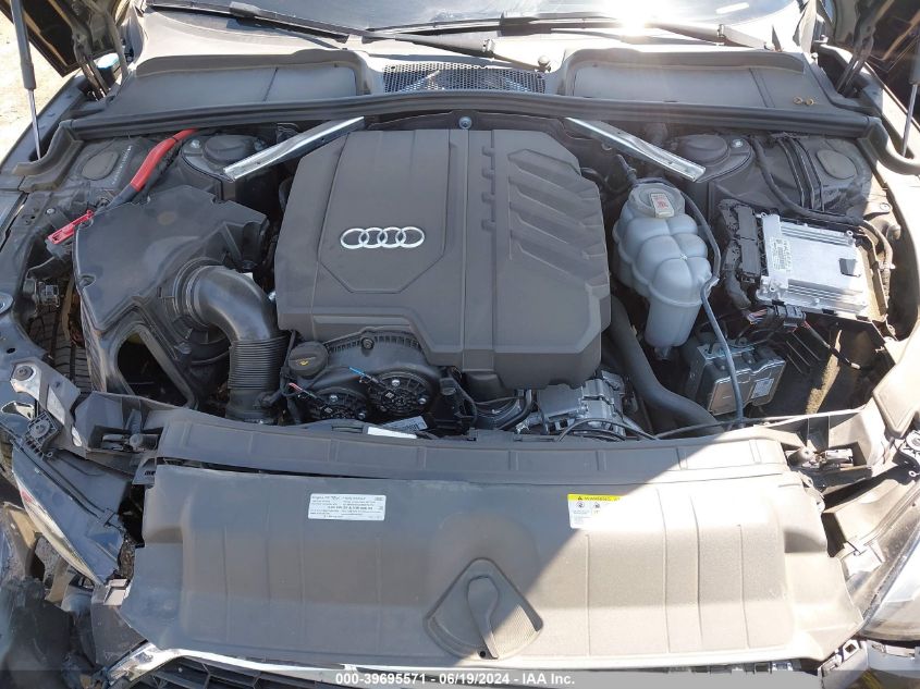 2022 Audi A5 Sportback Premium 40 Tfsi Quattro S Tronic VIN: WAUABCF56NA004085 Lot: 39695571