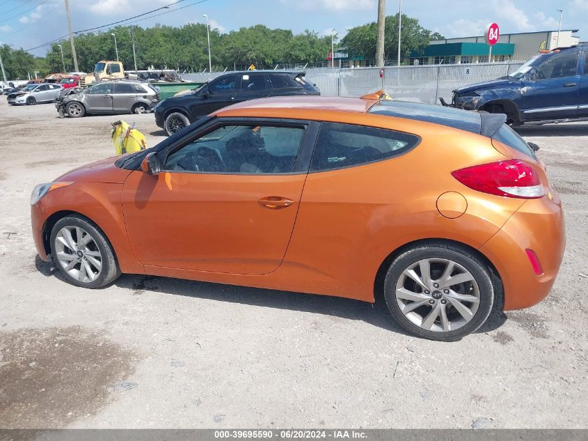 2016 Hyundai Veloster VIN: KMHTC6AD5GU250891 Lot: 39695590