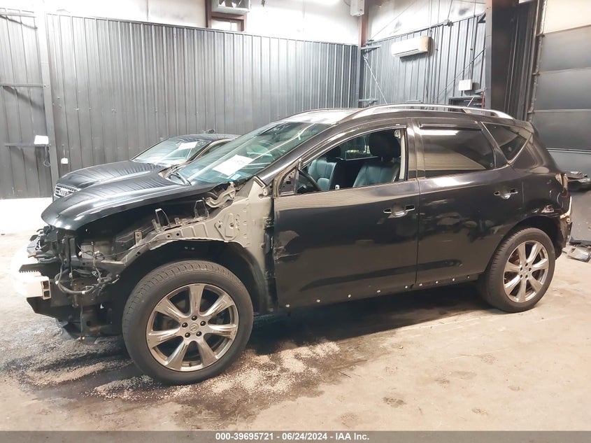 2012 Nissan Murano Le VIN: JN8AZ1MW2CW209552 Lot: 39695721