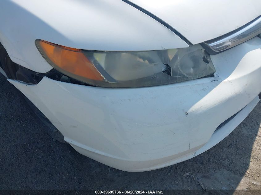 2008 Honda Civic Lx VIN: 2HGFA16518H354828 Lot: 39695736