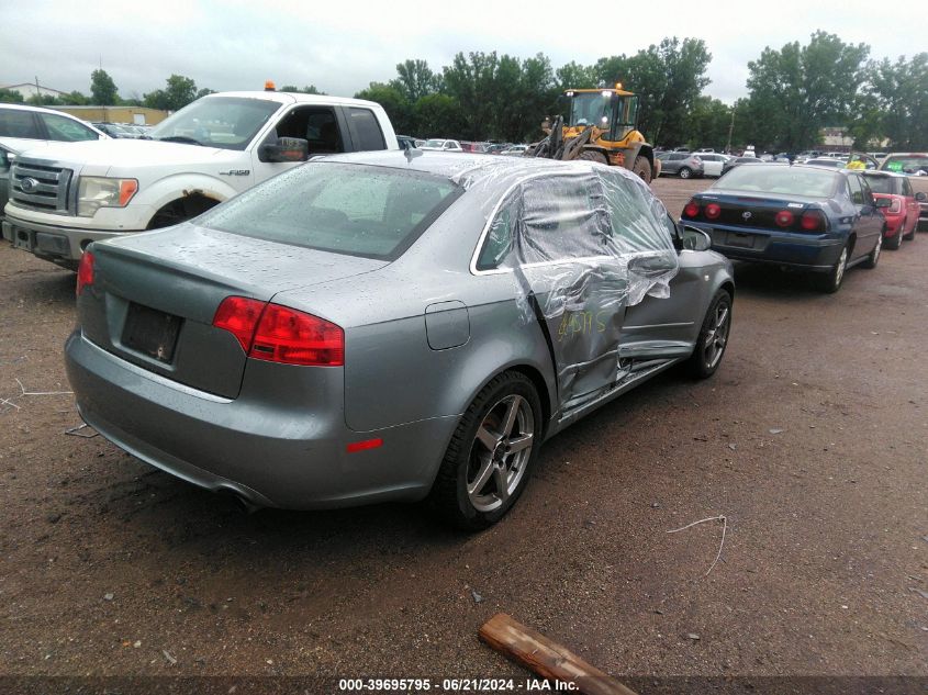 2008 Audi A4 2.0T Quattro VIN: WAUDF78E18A035271 Lot: 39695795