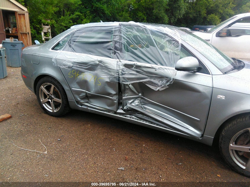 2008 Audi A4 2.0T Quattro VIN: WAUDF78E18A035271 Lot: 39695795