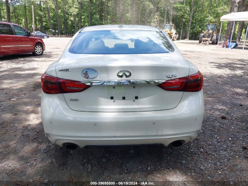 2020 Infiniti Q50 Luxe Awd VIN: JN1EV7AR1LM250280 Lot: 39695800